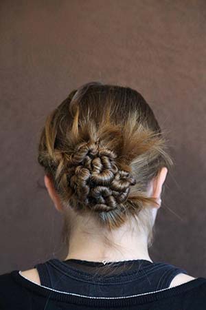 chignon astrakan