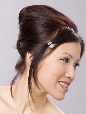 chignon banane cheveux court