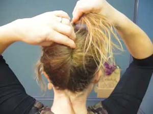 chignon banane