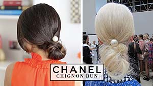 chignon bun