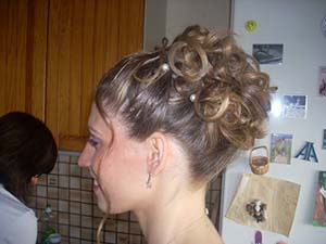 chignon cheveu court