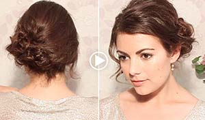 chignon cheveux fins