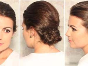 coiffure chignon chic