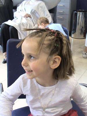 coiffure chignon enfant