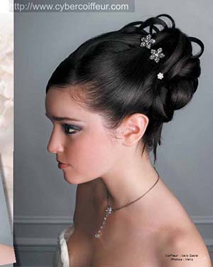 coiffure de mariage chignon