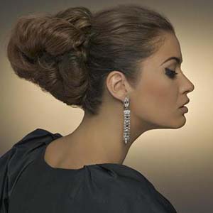 coiffure femme chignon