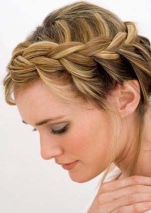 coiffure natte chignon