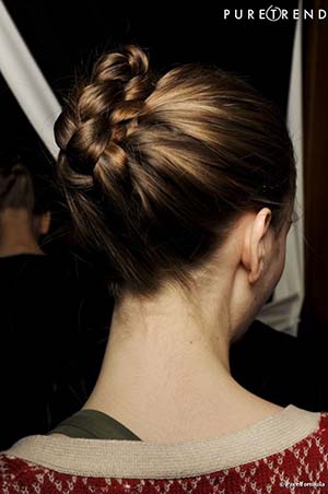 coiffure soiree chignon