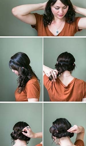 comment faire un chignon bas