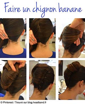 comment faire un chignon sur cheveux courts