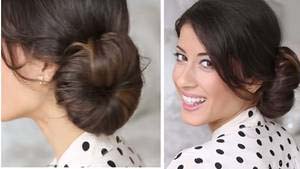 faire chignon avec donut