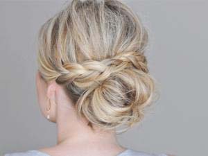 idee chignon cheveux long