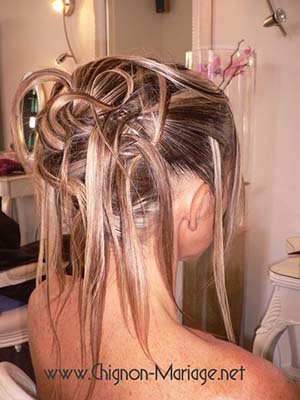 mariage chignon