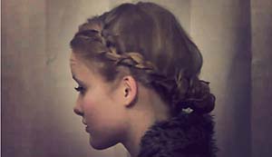 modele chignon enfant