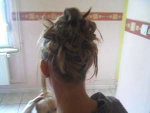 photo chignon soiree