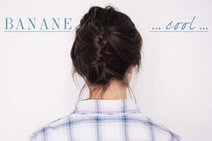 pince chignon banane